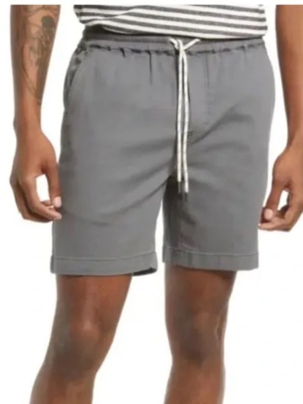 Faherty Essential Shorts 6.5"in Birch Gray Sz XL